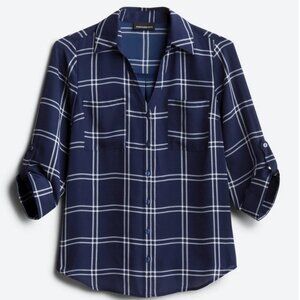 FORTUNE + IVY Christelle Button Down Blouse